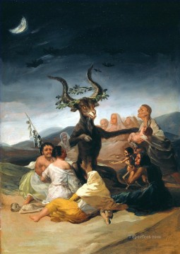 Witches Sabbath Romantic modern Francisco Goya Oil Paintings